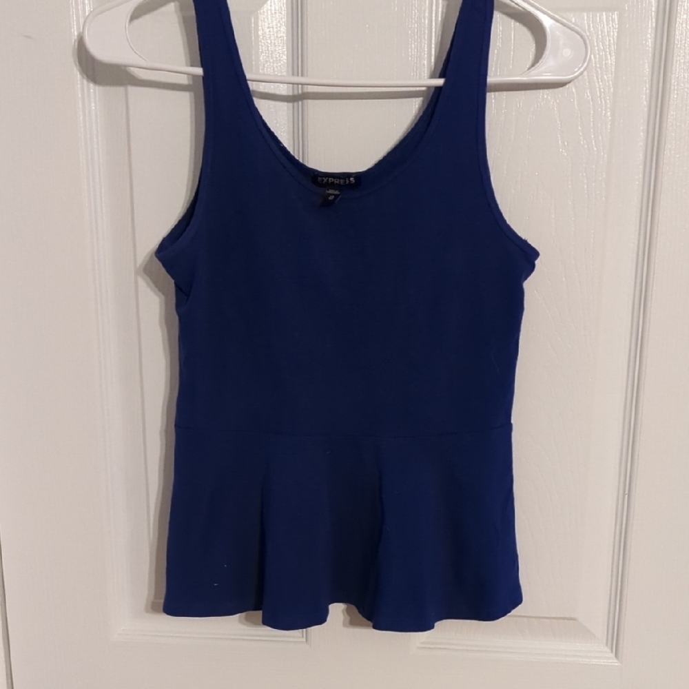 Express Blue Sleeveless Top